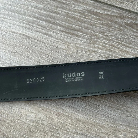 Kudos Braided Leather Belt With NBEL Vintage Buckle Made in  Italy Unisex - Picture 11 of 14